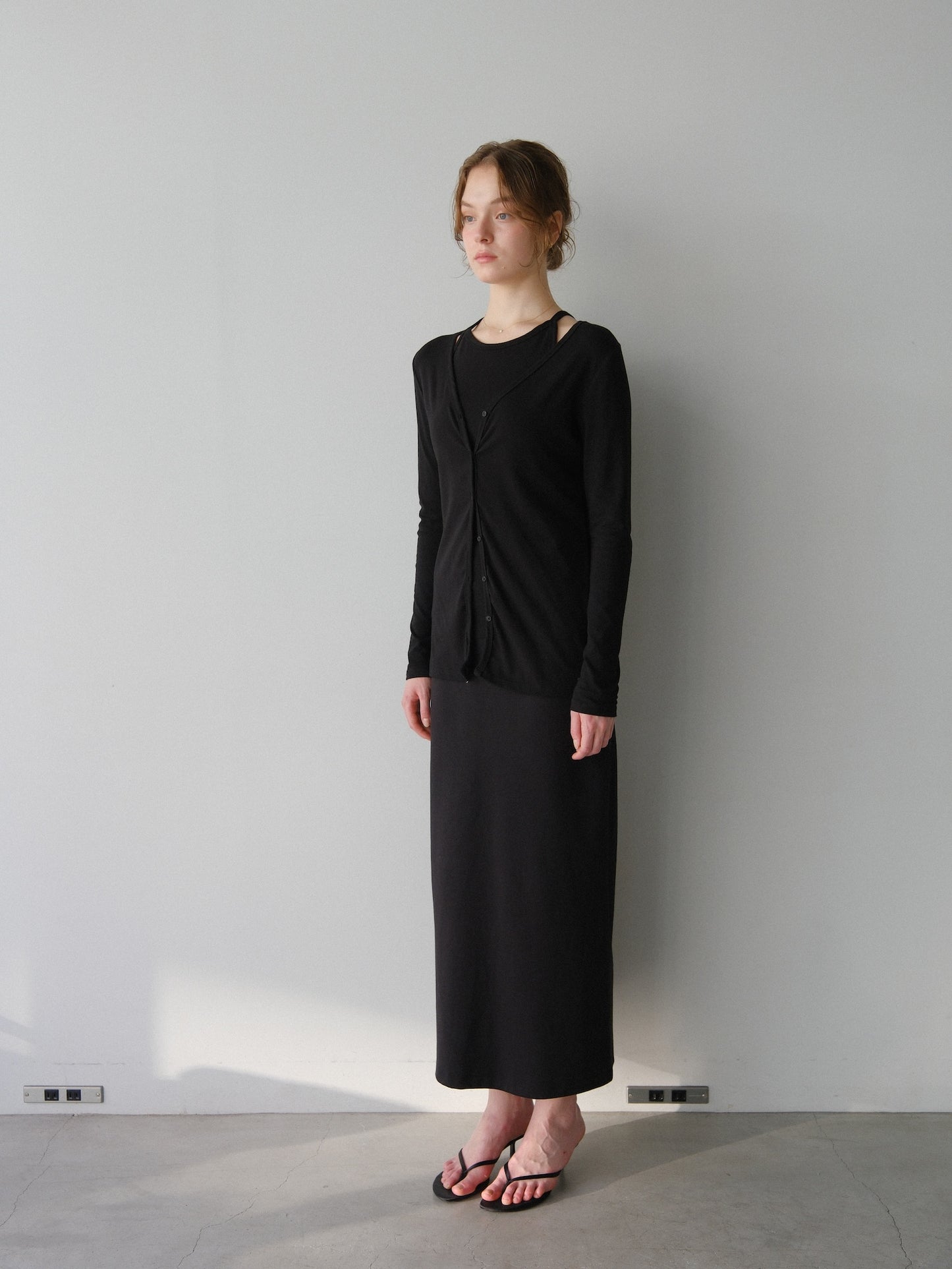 【coming soon】Lady cutsew 3piece -Black