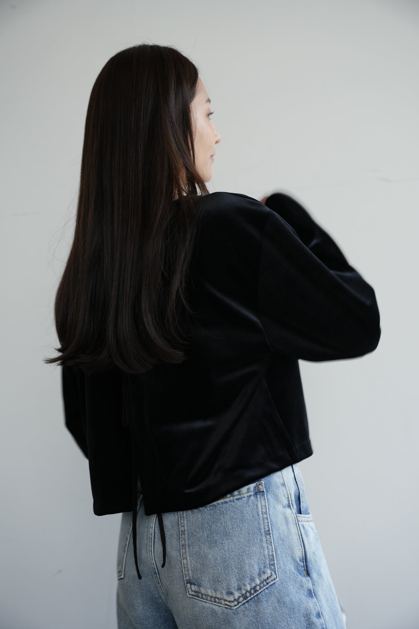 【予約】Konare velour tops (Black)