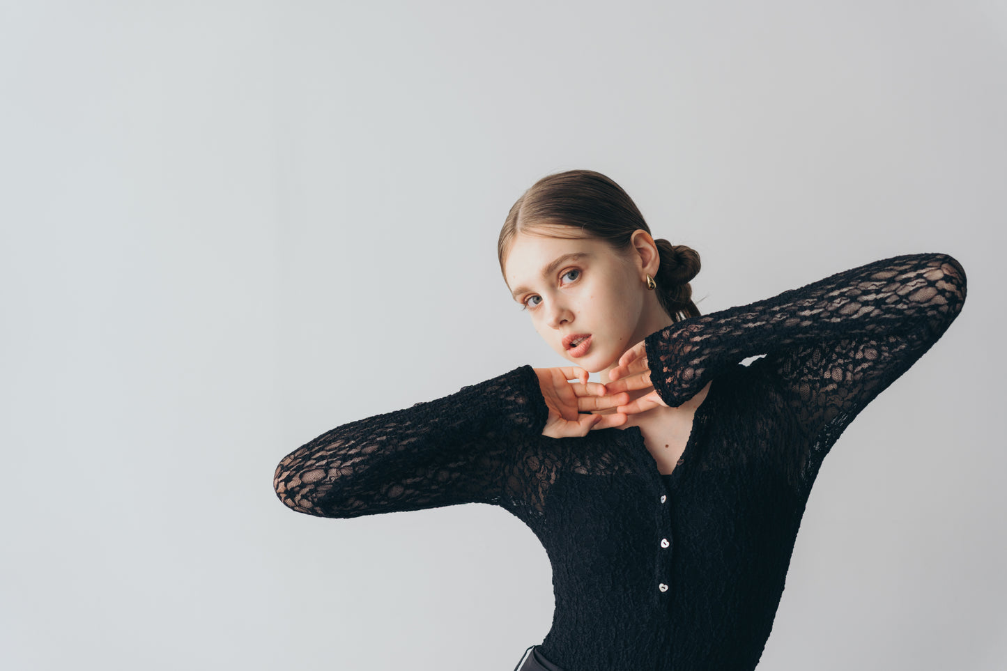 Lace body suit - Black