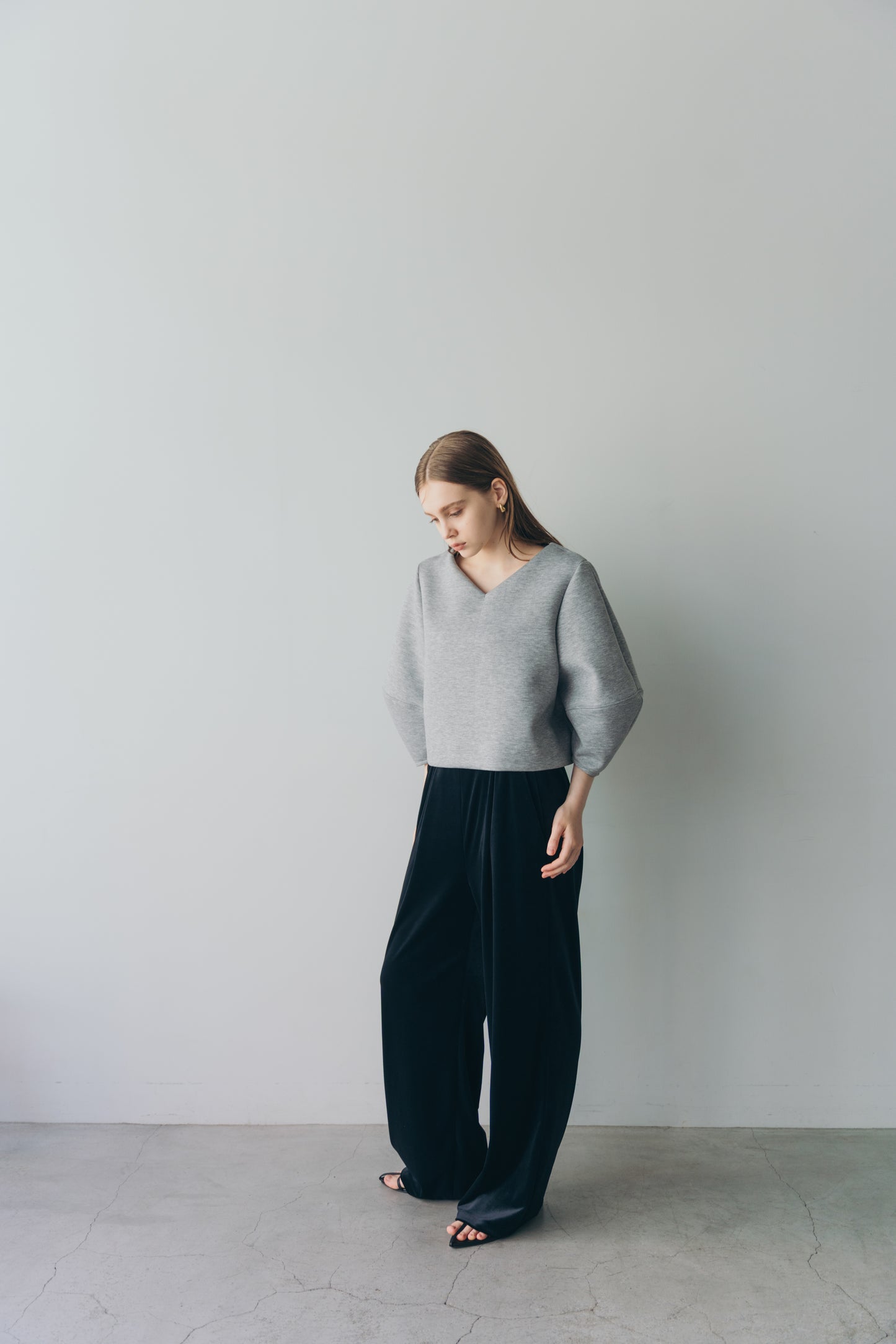 Lady puff tops - Gray