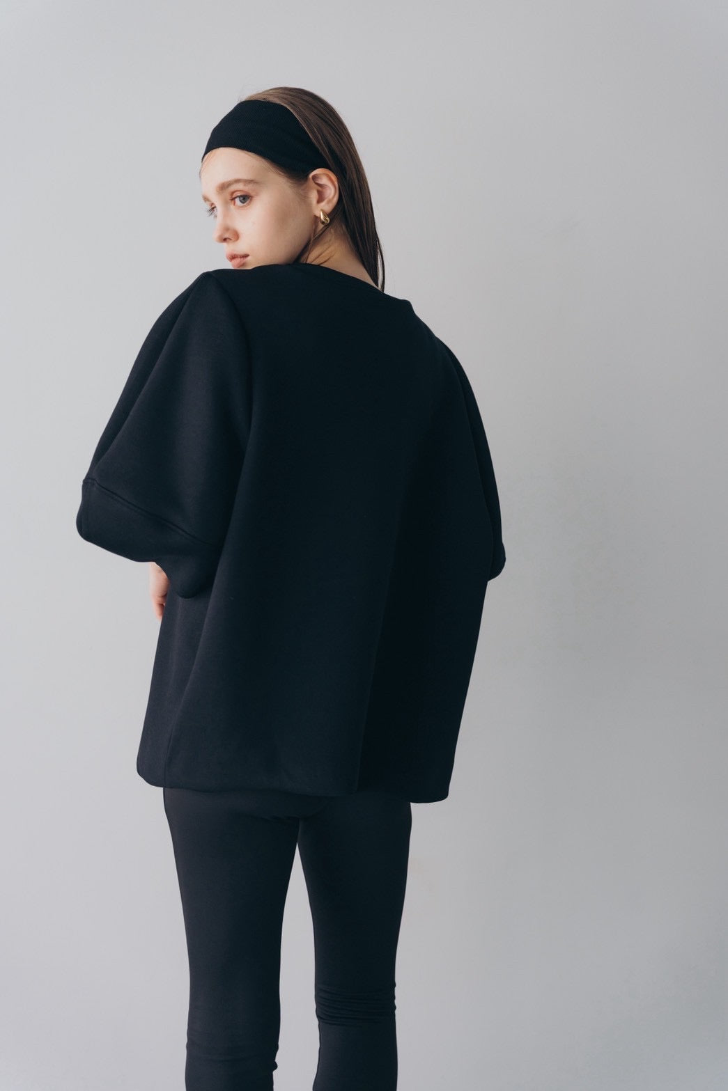 Lady puff tunic - Black