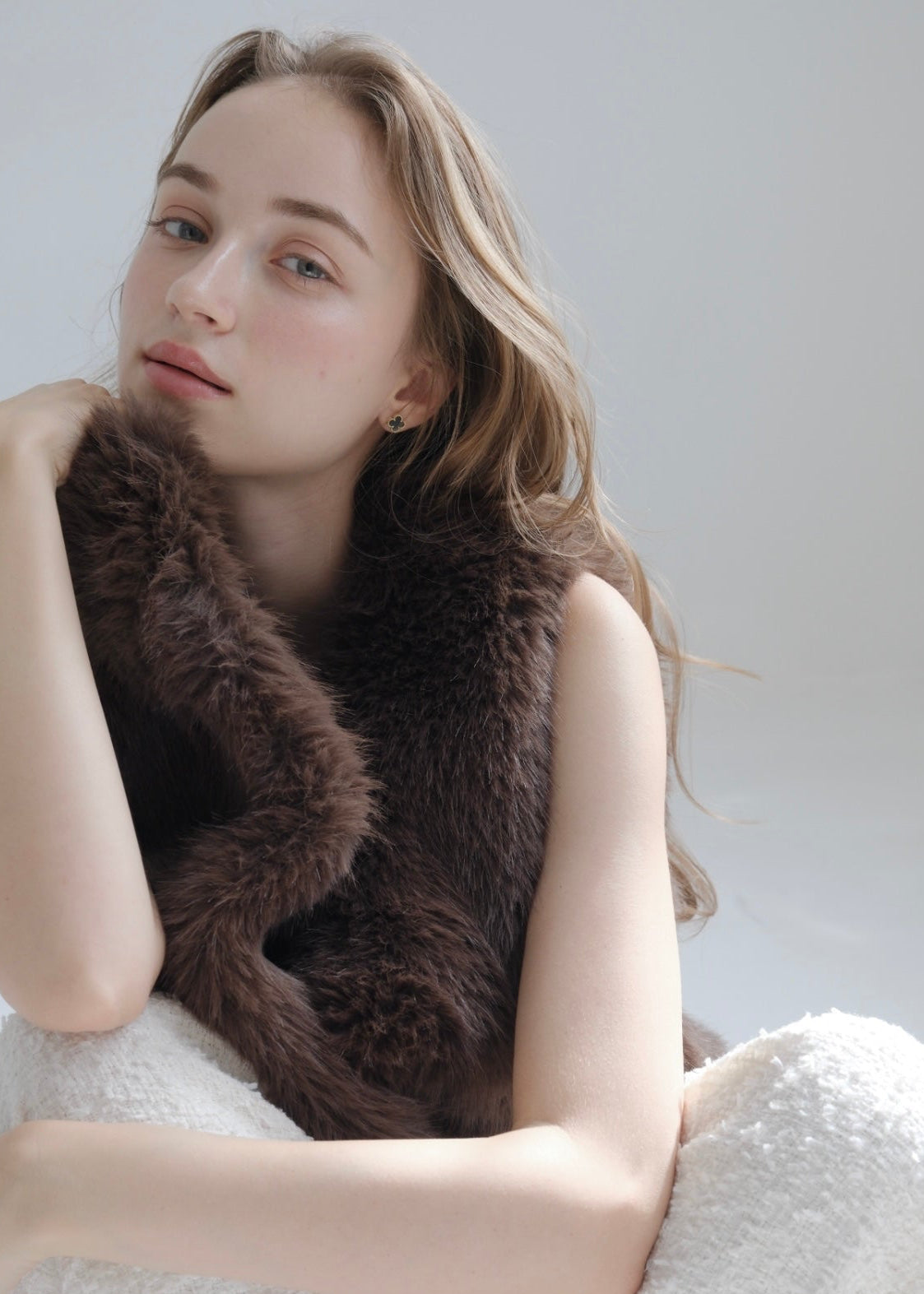 Eco fur vest