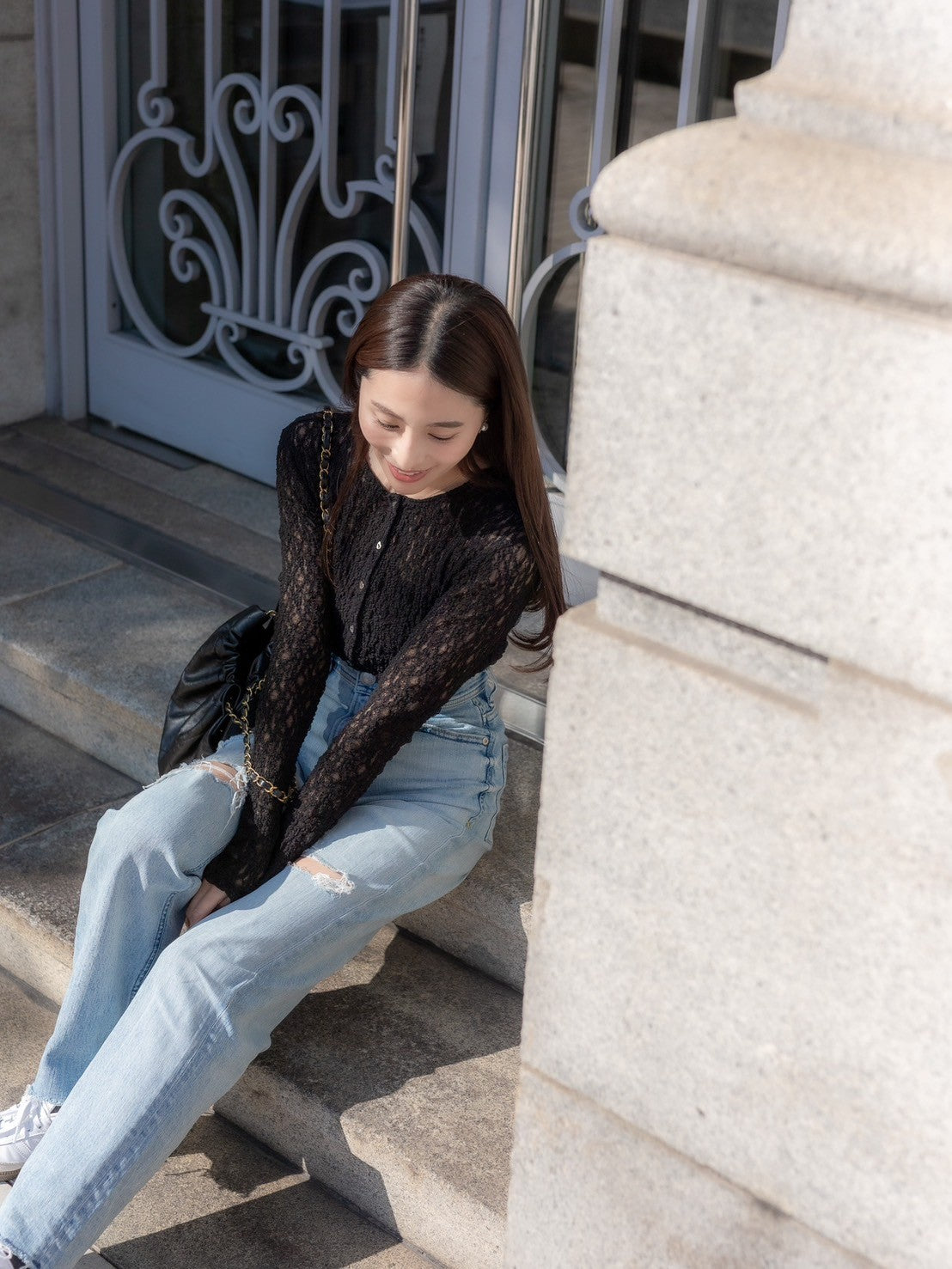 Lace body suit - Black